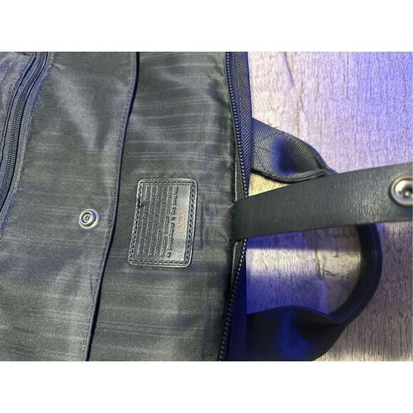 Tumi Alpha Black Ballistic Nylon Expandable Laptop Briefcase Bag - Picture 7 of 12